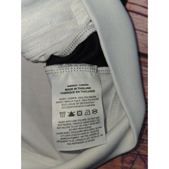 Nike Dri-Fit Surf Slim Fit Jacket Large White/Black Polyester - Picture 6 of 7